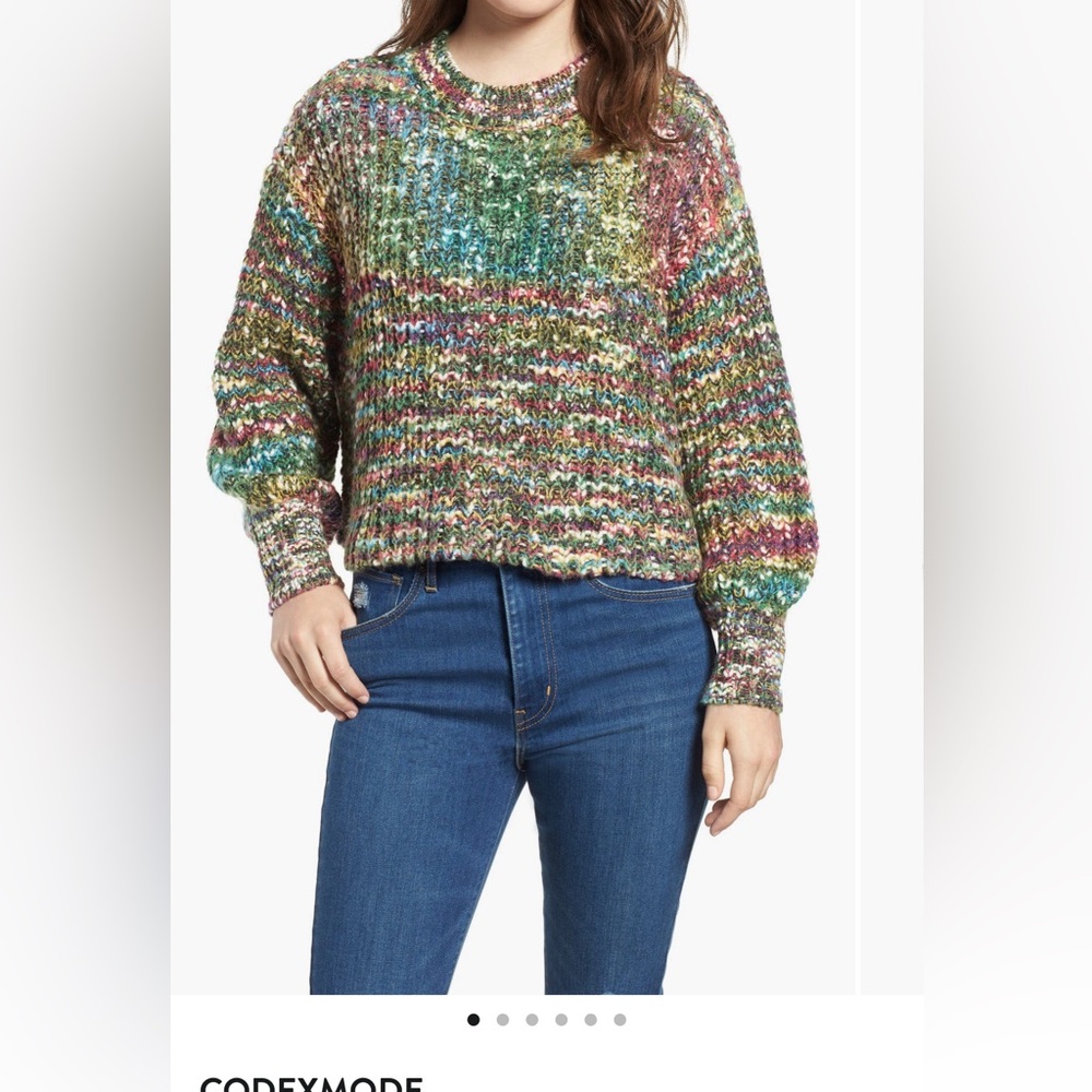 Colorful Knit Women's Sweater